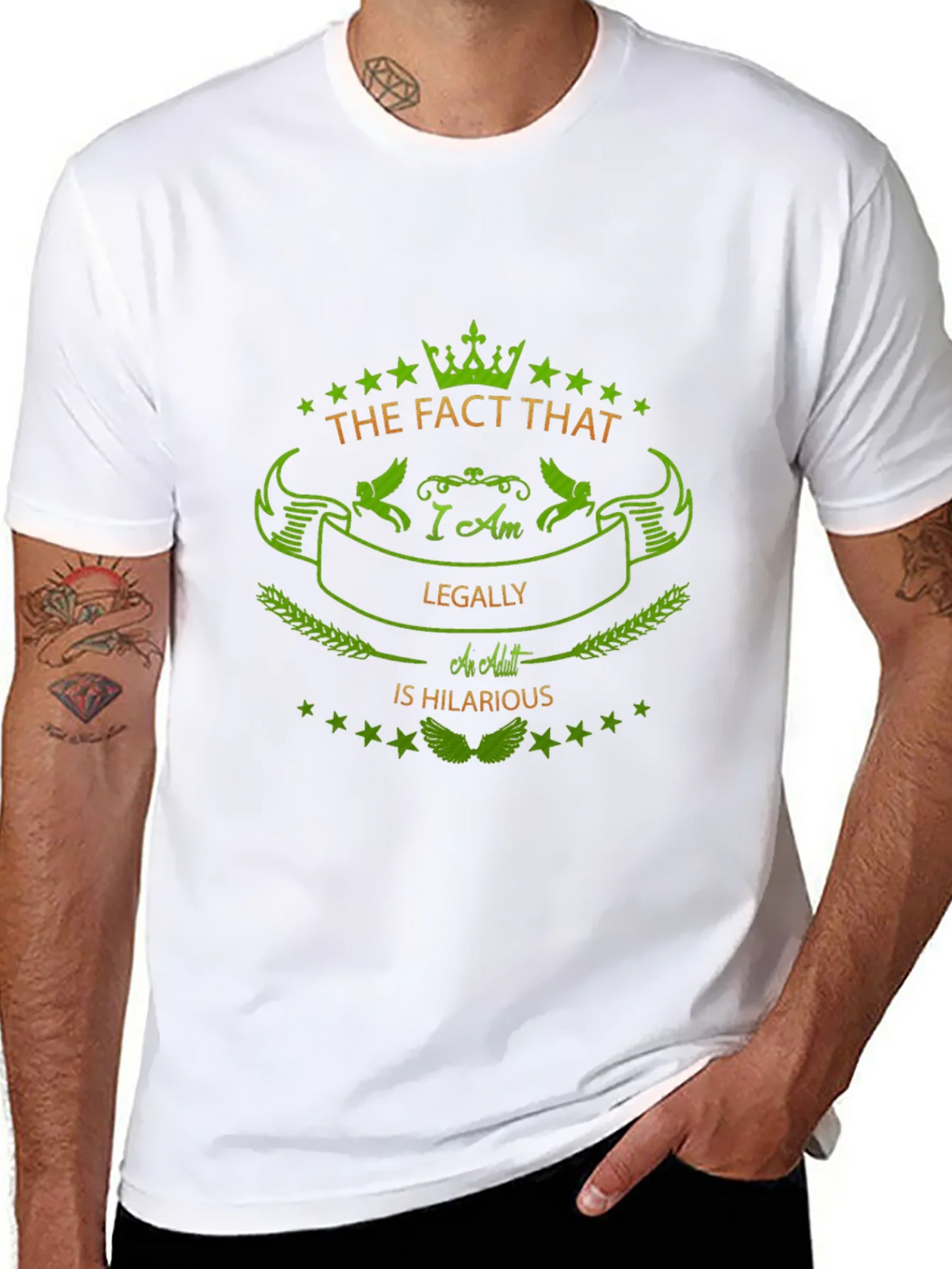 Humorous Legally an Adult Graphic Tee product image 7