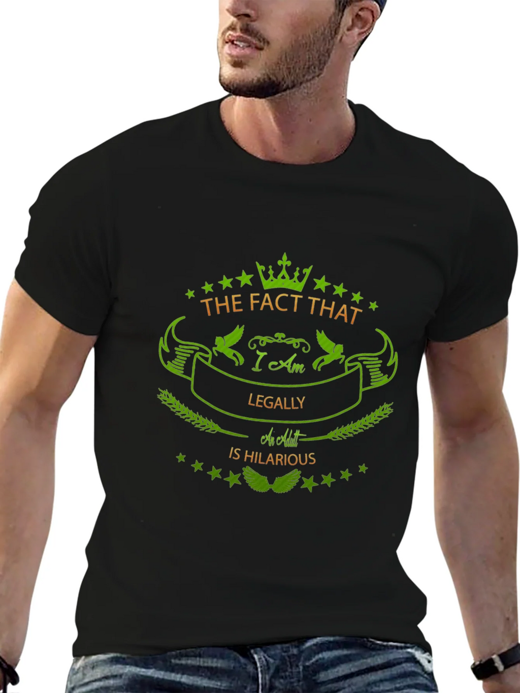 Humorous Legally an Adult Graphic Tee product image 6