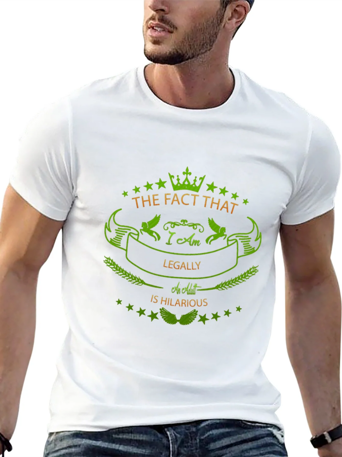 Humorous Legally an Adult Graphic Tee product image 12
