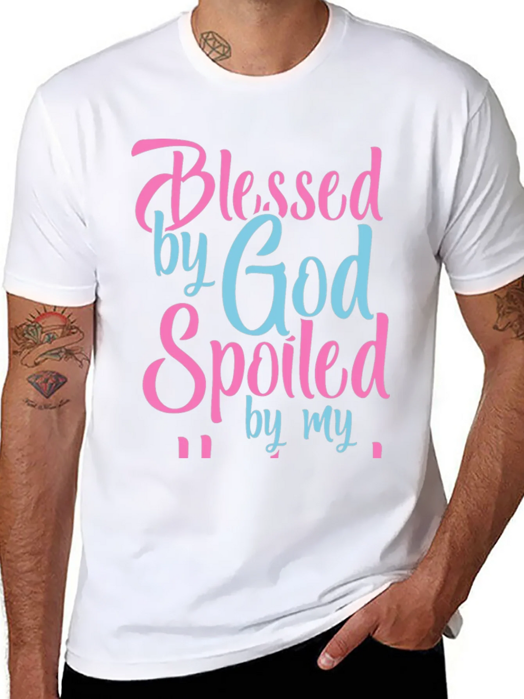 Blessed by God Spoiled By T-Shirt product image 6