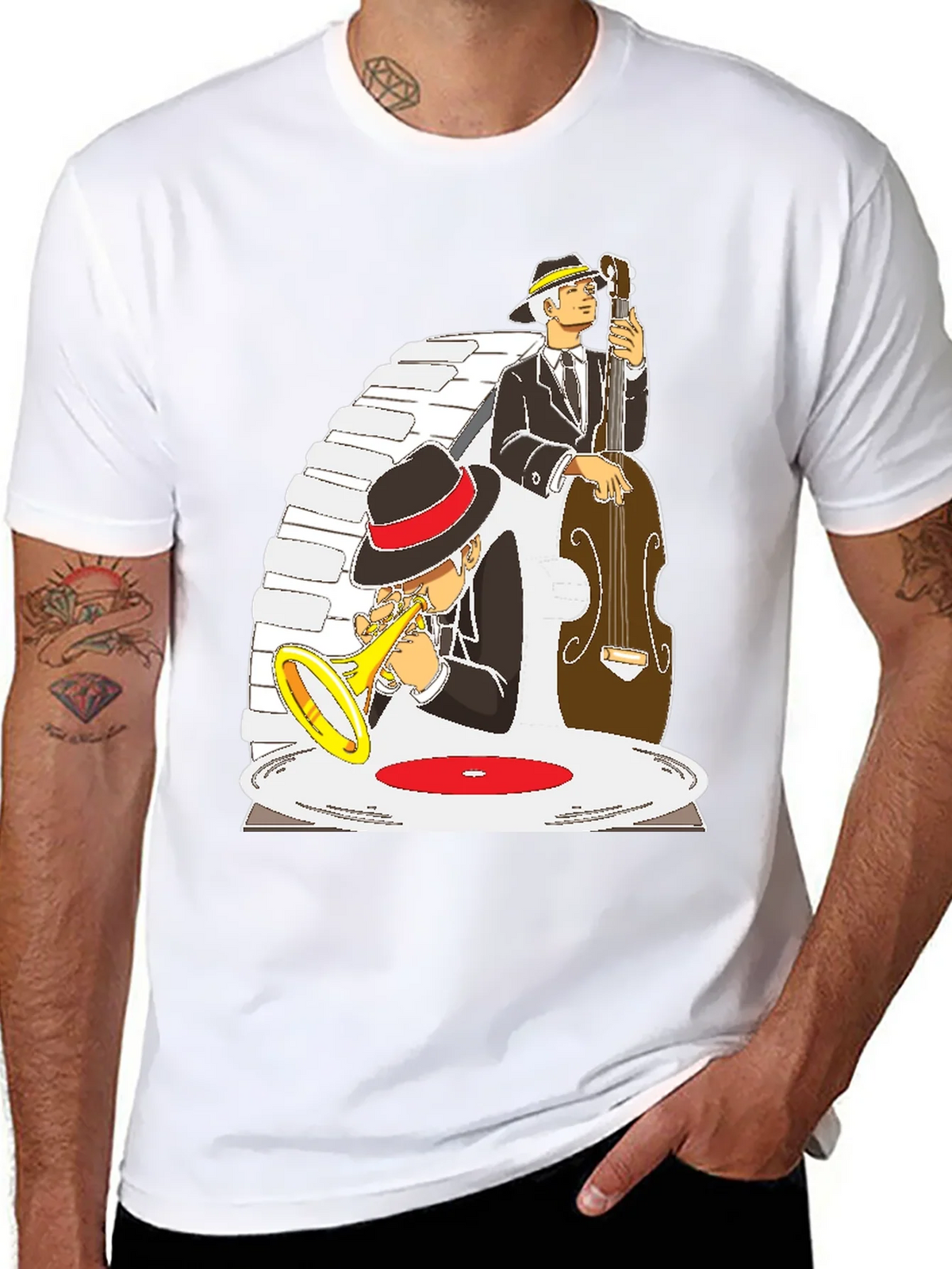 Jazz Musician Graphic T-Shirt product image 6