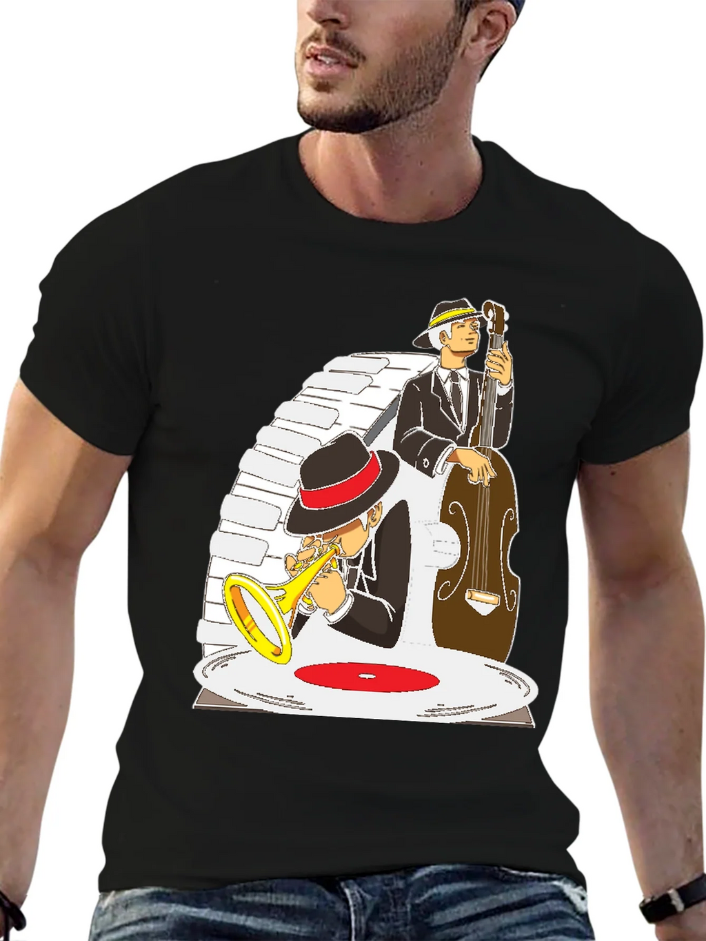 Jazz Musician Graphic T-Shirt product image 5