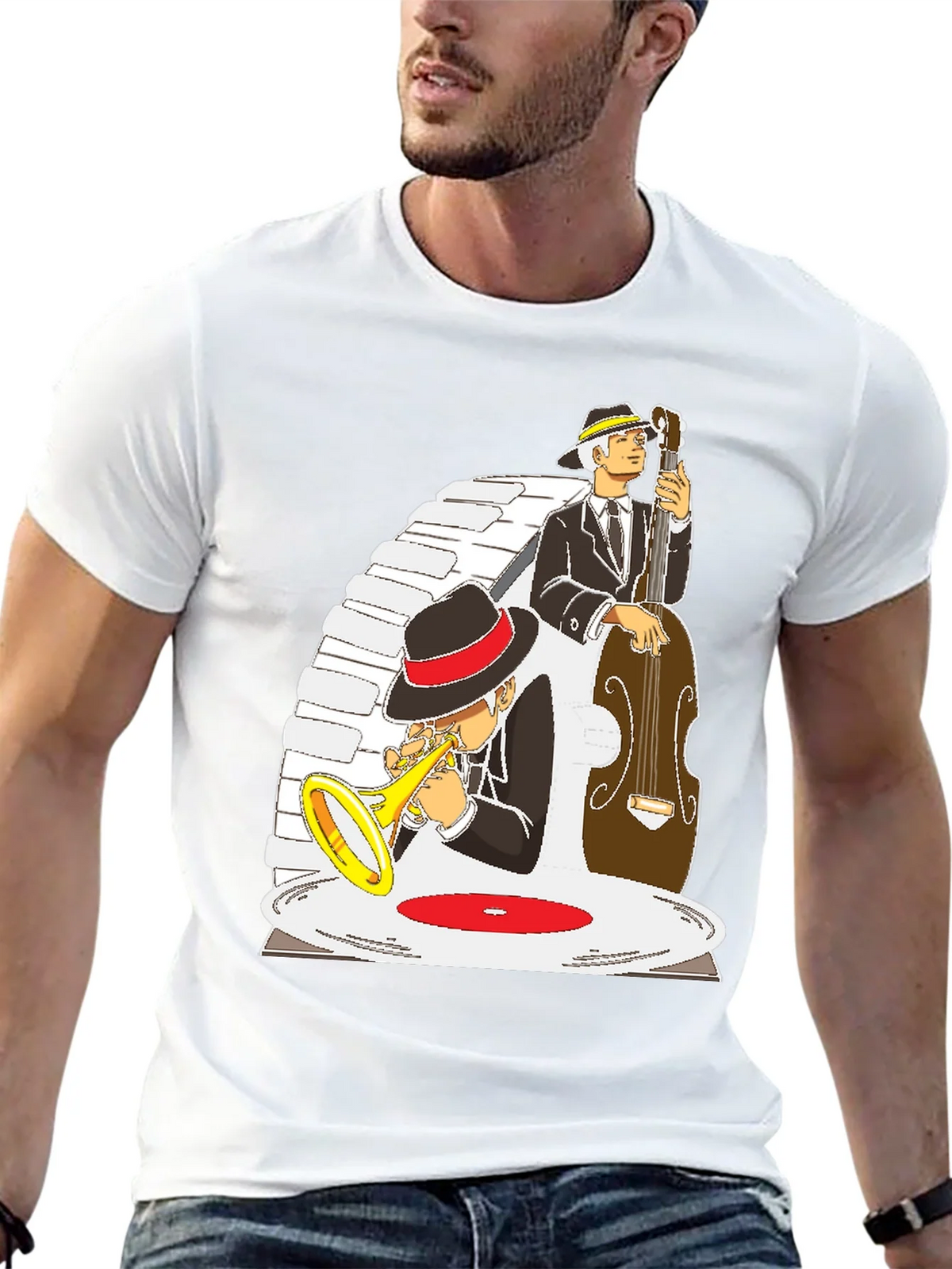 Jazz Musician Graphic T-Shirt product image 9