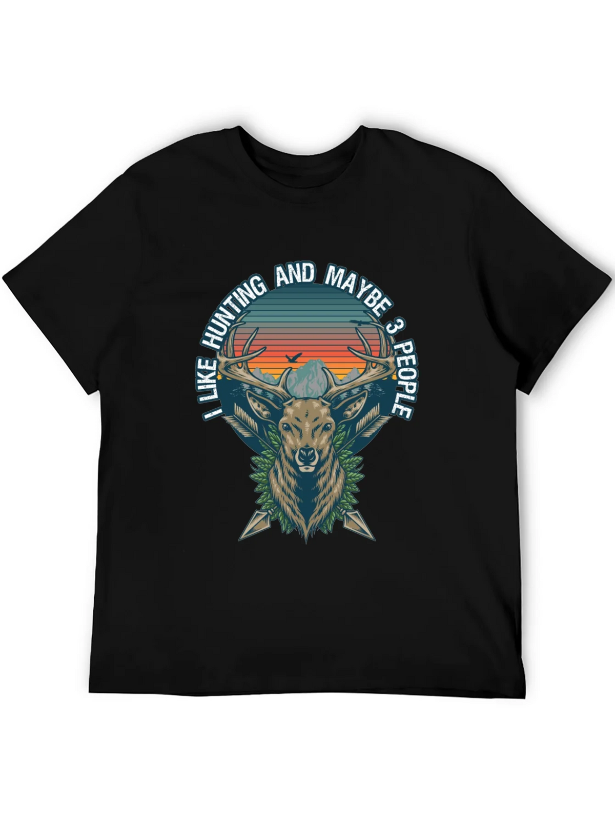 Hunting Deer Graphic Tee - I Like and Maybe 3 People product image 5