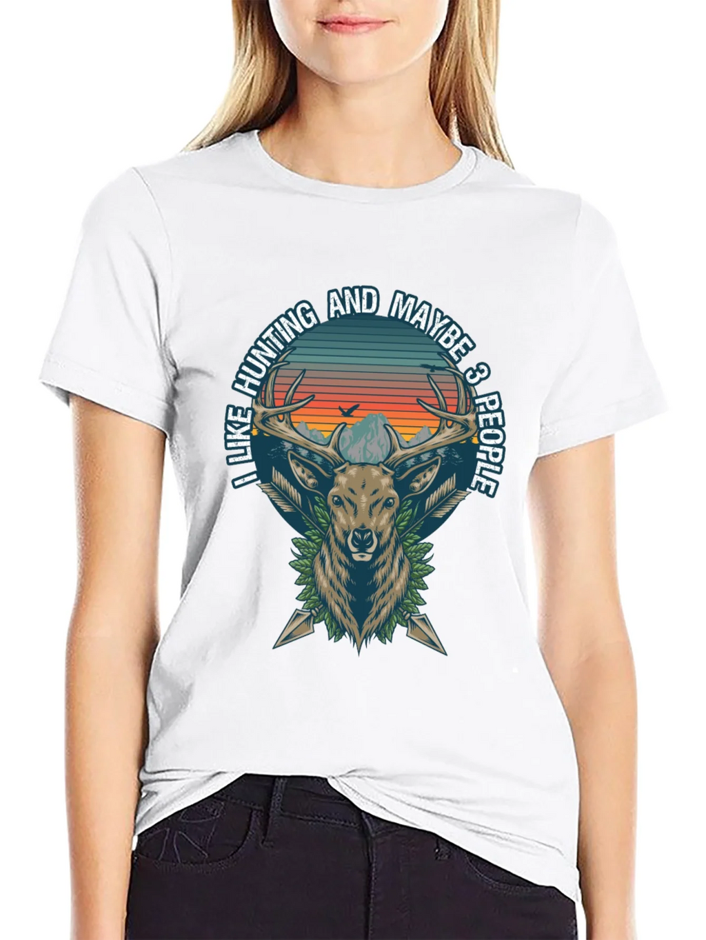 Hunting Deer Graphic Tee - I Like and Maybe 3 People product image 8