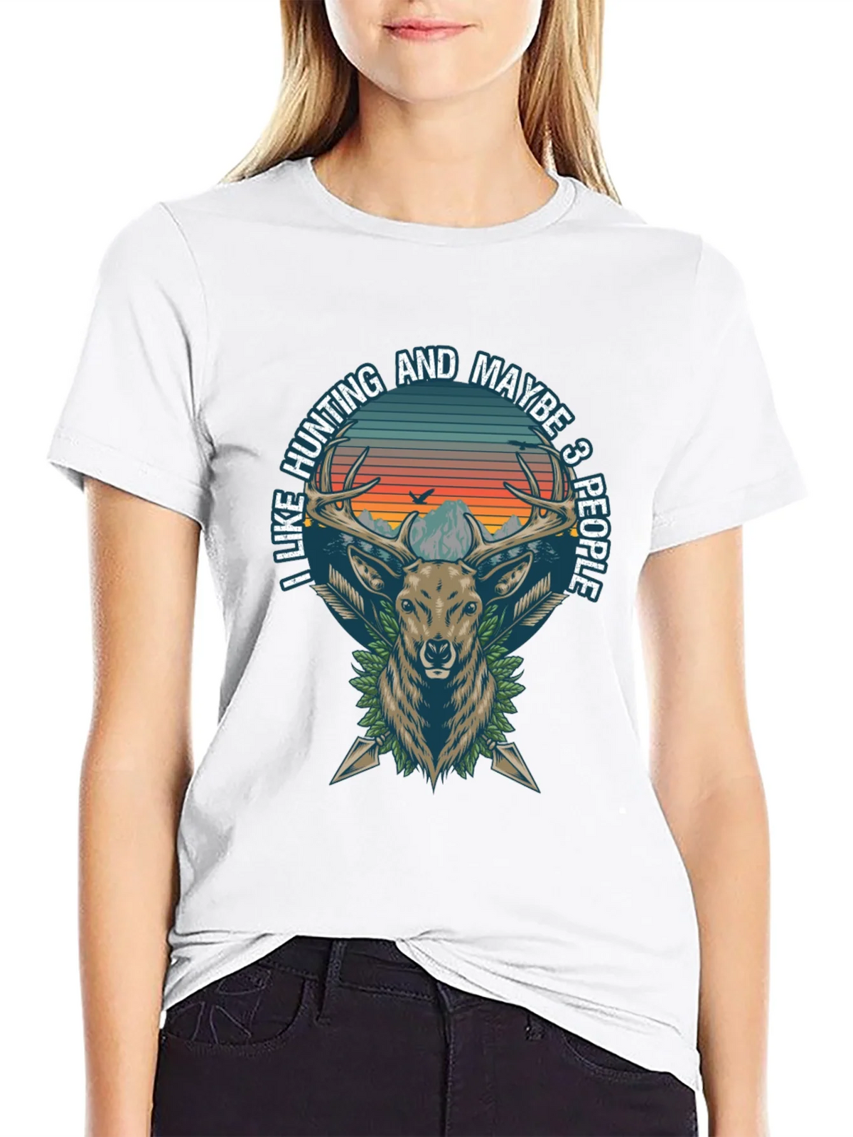 Hunting Deer Graphic Tee - I Like and Maybe 3 People product image 8