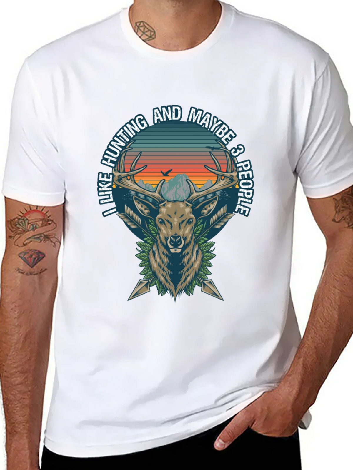 Hunting Deer Graphic Tee - I Like and Maybe 3 People product image 7