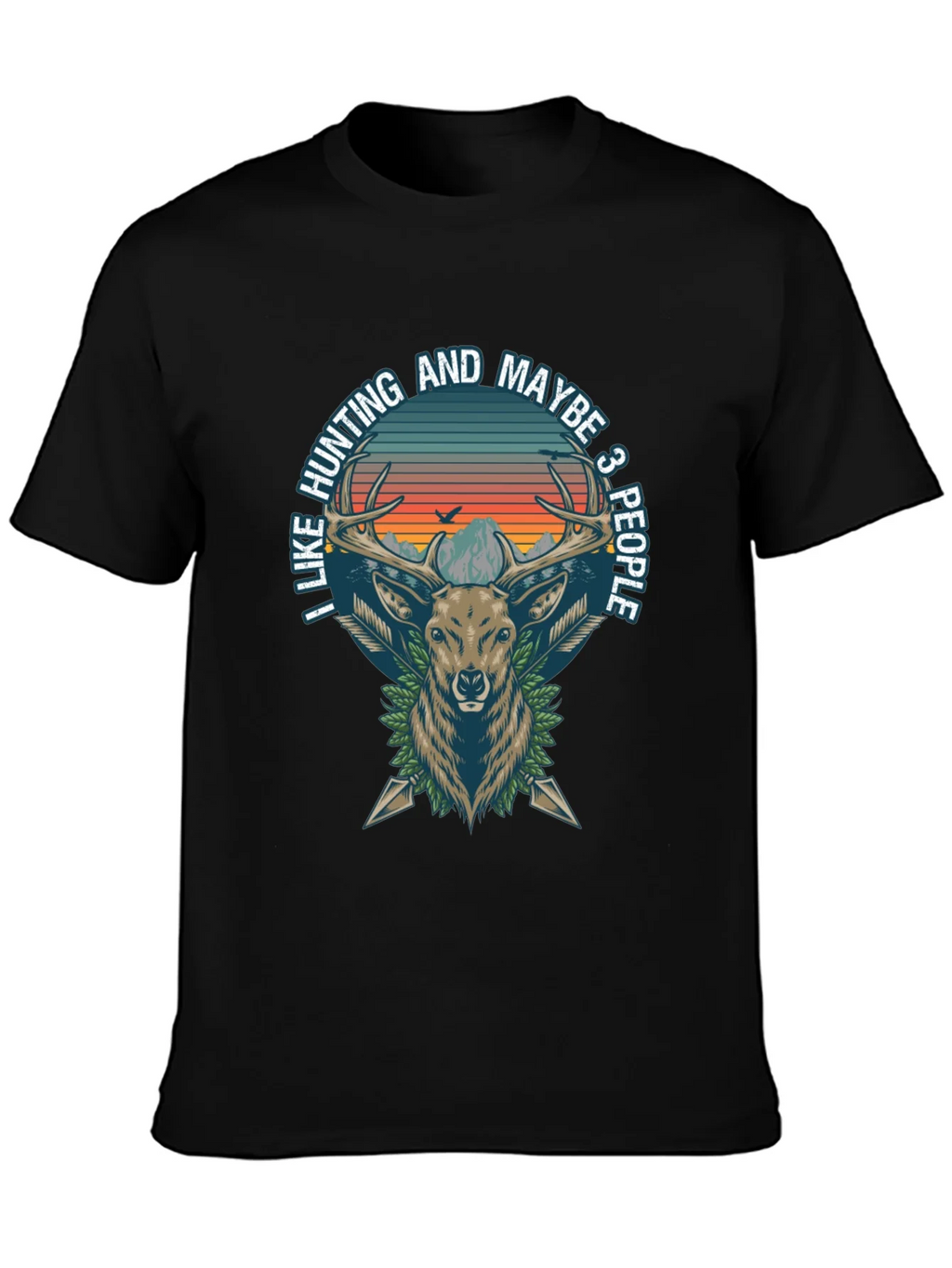 Hunting Deer Graphic Tee - I Like and Maybe 3 People product image 3