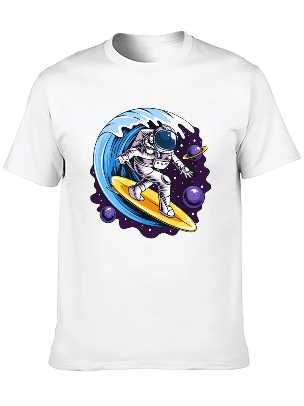 Astronaut Surfing Wave Graphic T-Shirt product image 5