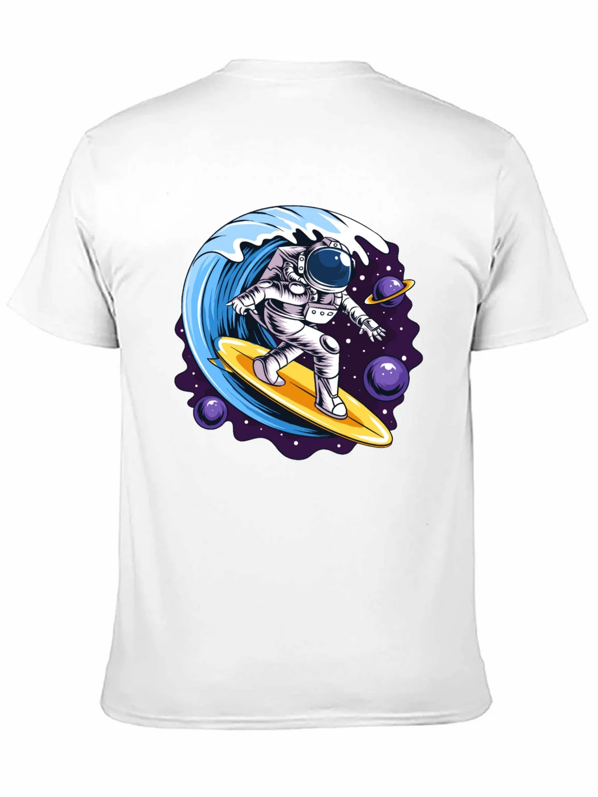 Astronaut Surfing Wave Graphic T-Shirt product image 6