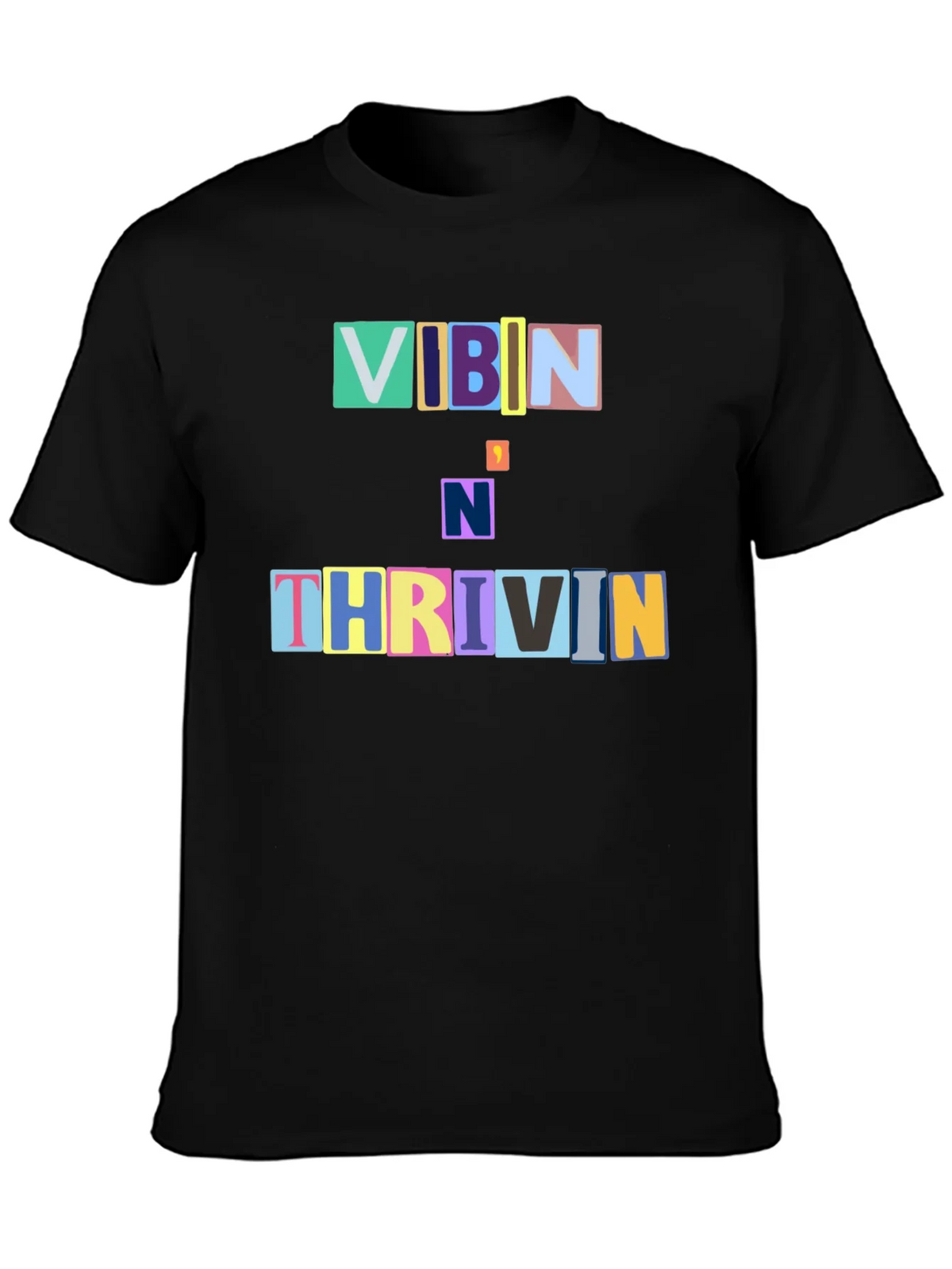 Vibin N Thrivin Graphic Tee - Trendy Design product image 3