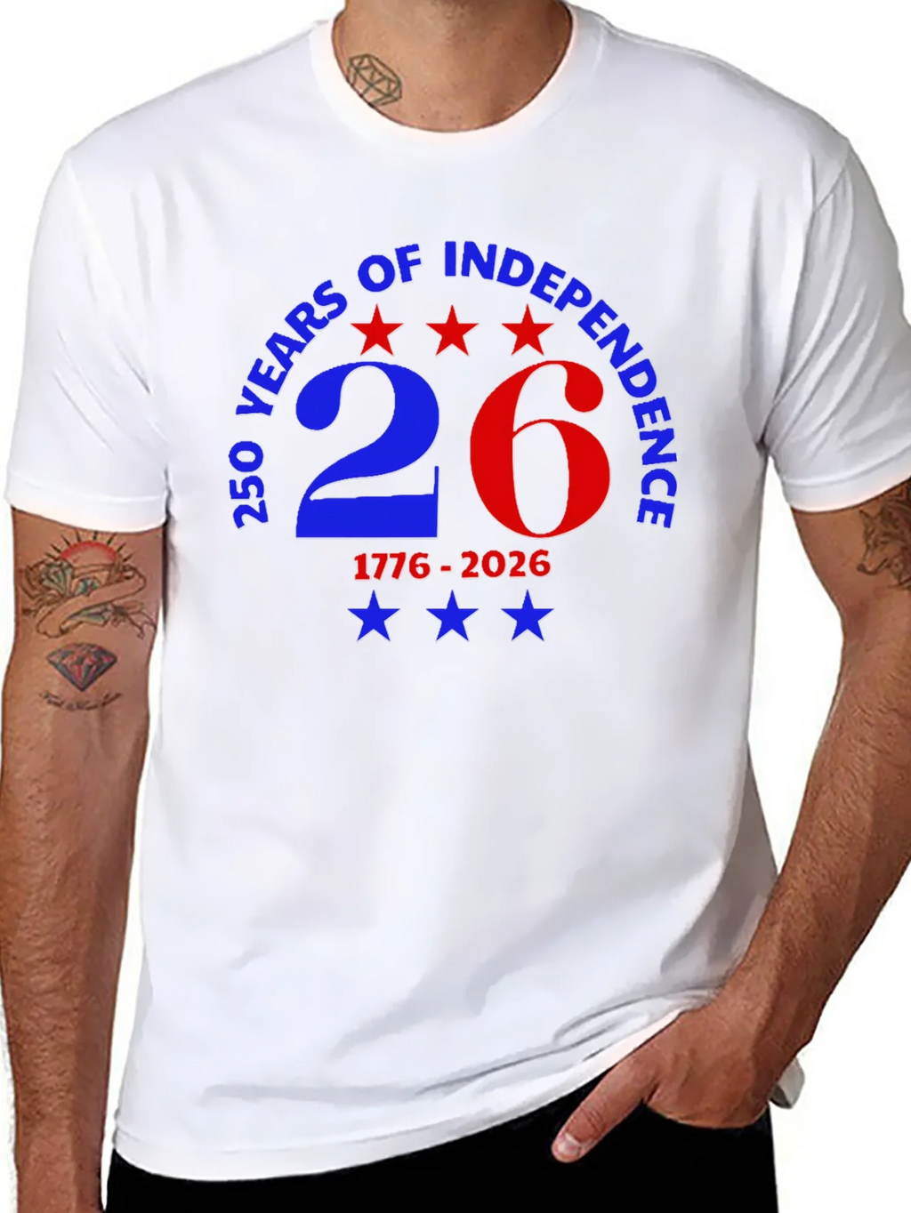 250 Years of Independence Patriotic T-Shirt product image 7