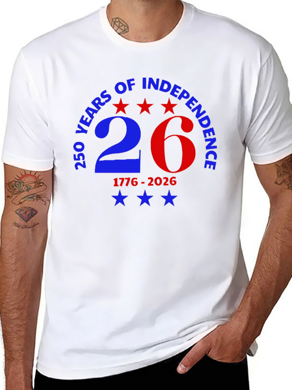 250 Years of Independence Patriotic T-Shirt product image 7