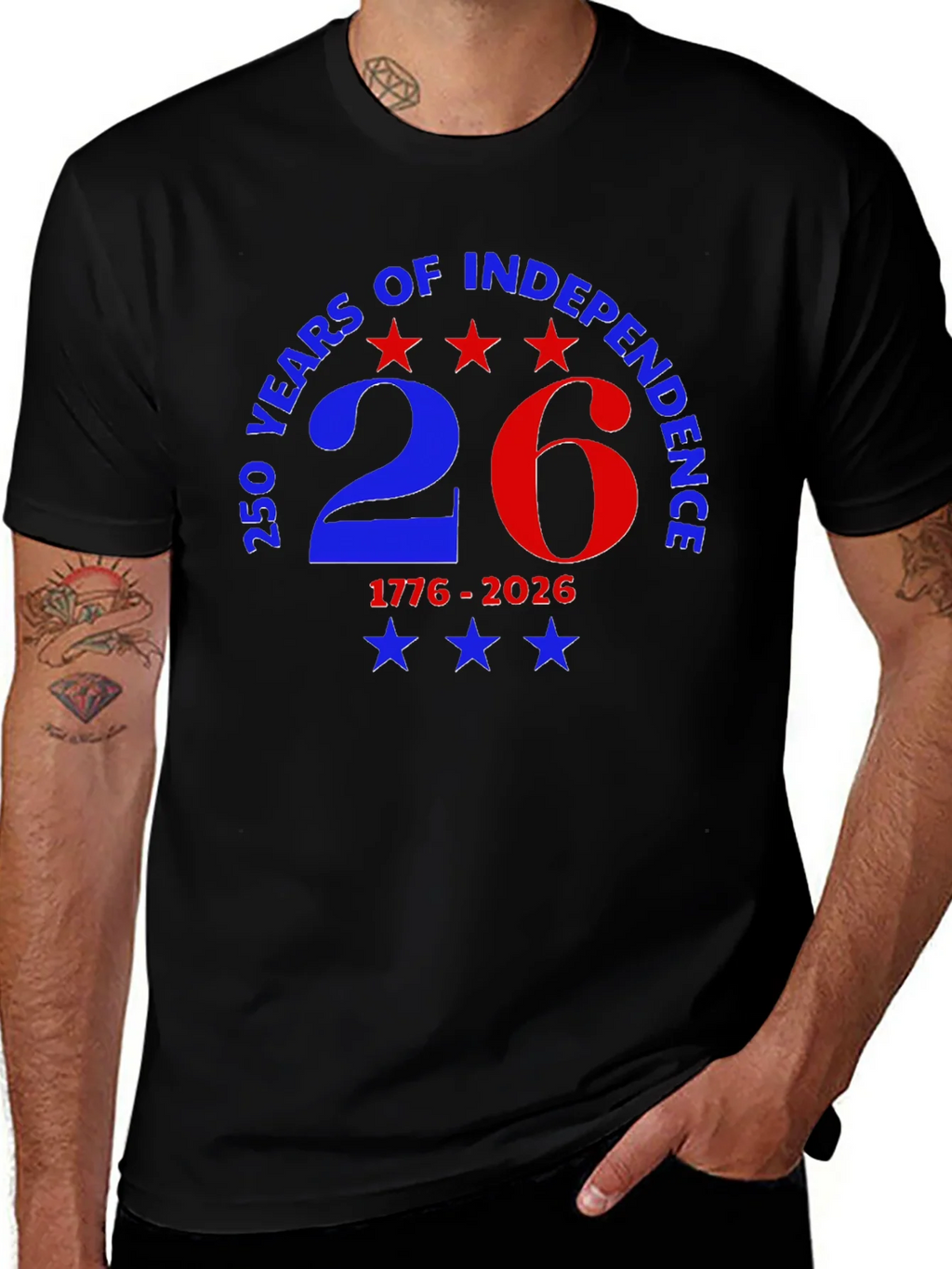 250 Years of Independence Patriotic T-Shirt product image 1