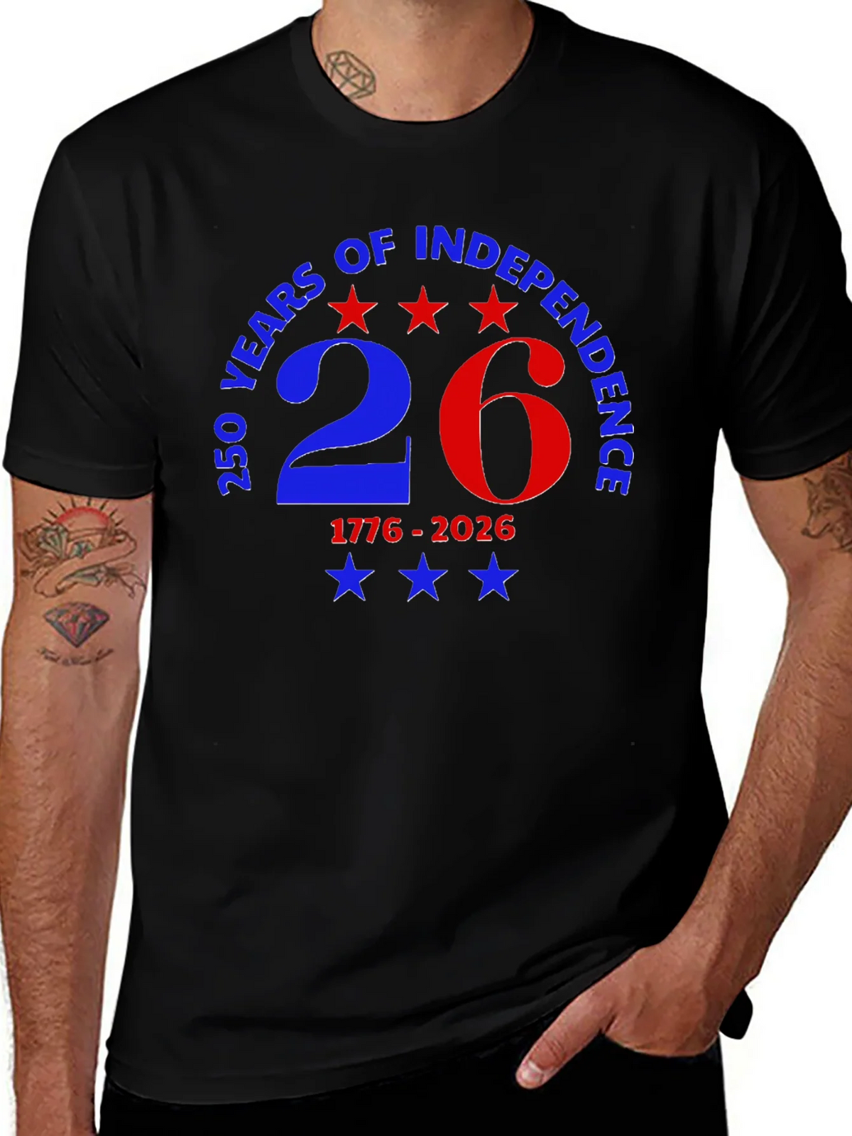 250 Years of Independence Patriotic T-Shirt product image 1