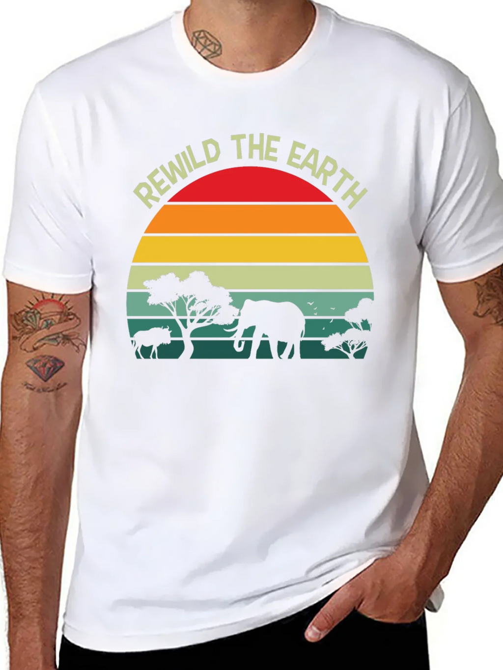 Rewild the Earth T-Shirt - Wildlife Conservation Tee product image 7