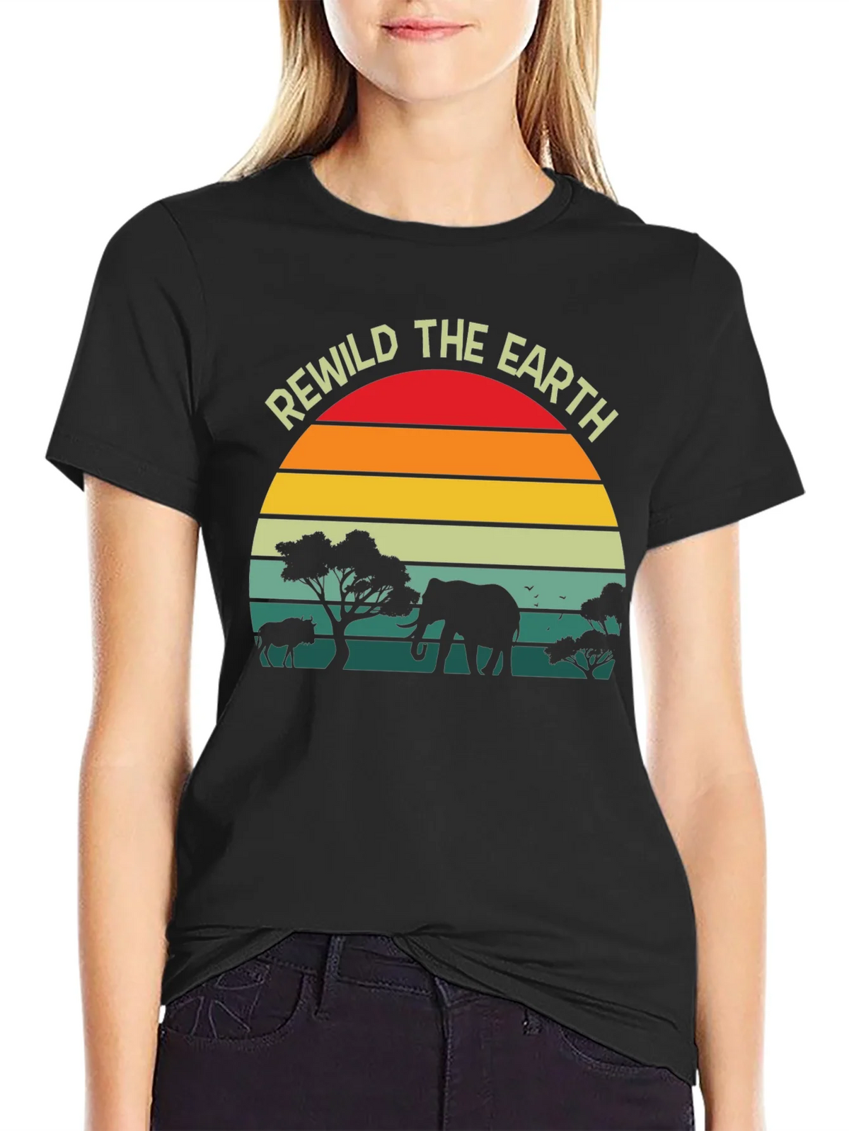 Rewild the Earth T-Shirt - Wildlife Conservation Tee product image 2