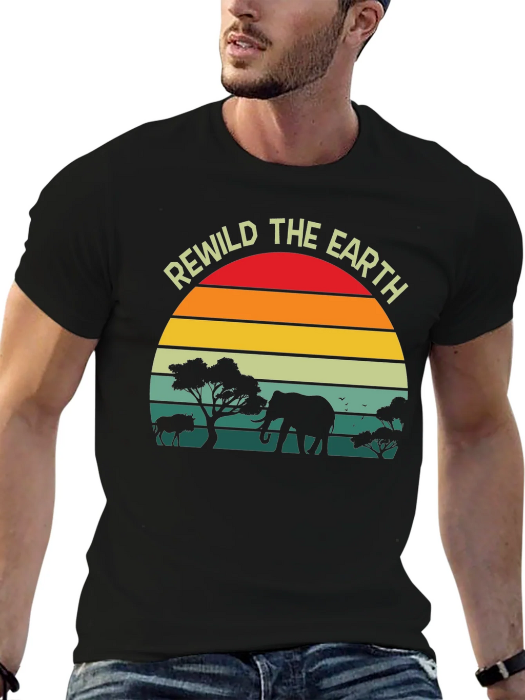 Rewild the Earth T-Shirt - Wildlife Conservation Tee product image 6