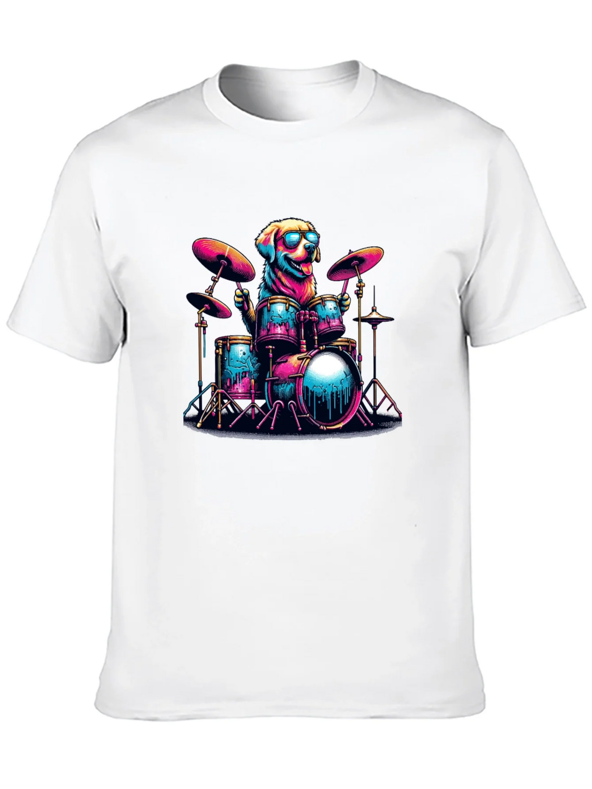 Dog Drummer T-Shirt - Cool Canine Musician product image 9
