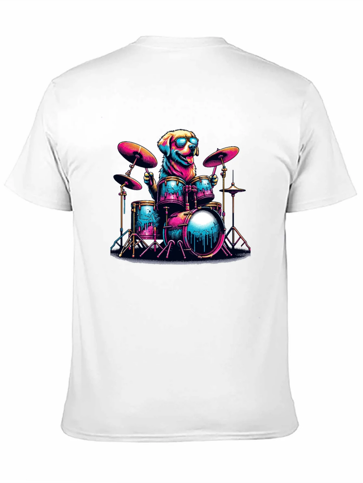 Dog Drummer T-Shirt - Cool Canine Musician product image 10
