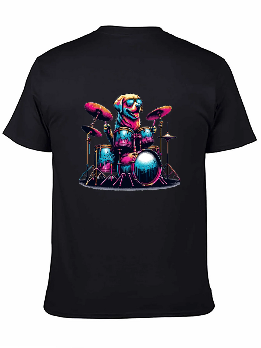 Dog Drummer T-Shirt - Cool Canine Musician product image 4