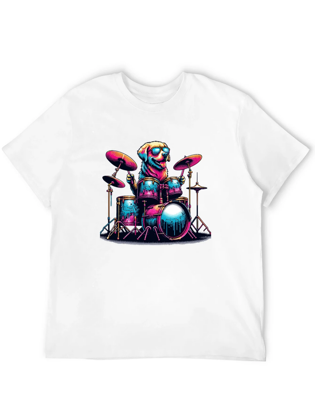 Dog Drummer T-Shirt - Cool Canine Musician product image 11