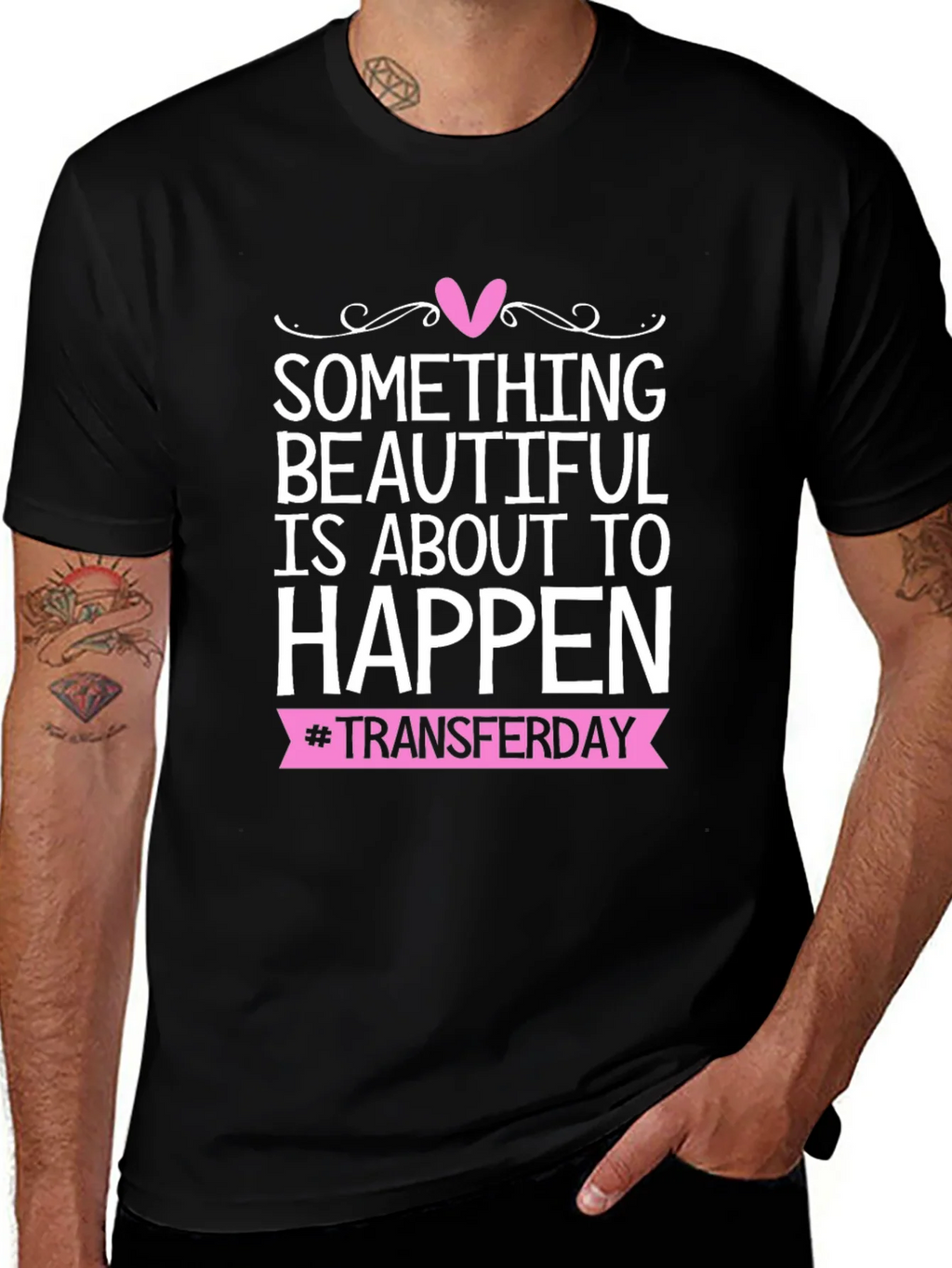 Beautiful Transfer Day Tee - Black Graphic T-Shirt product image 1