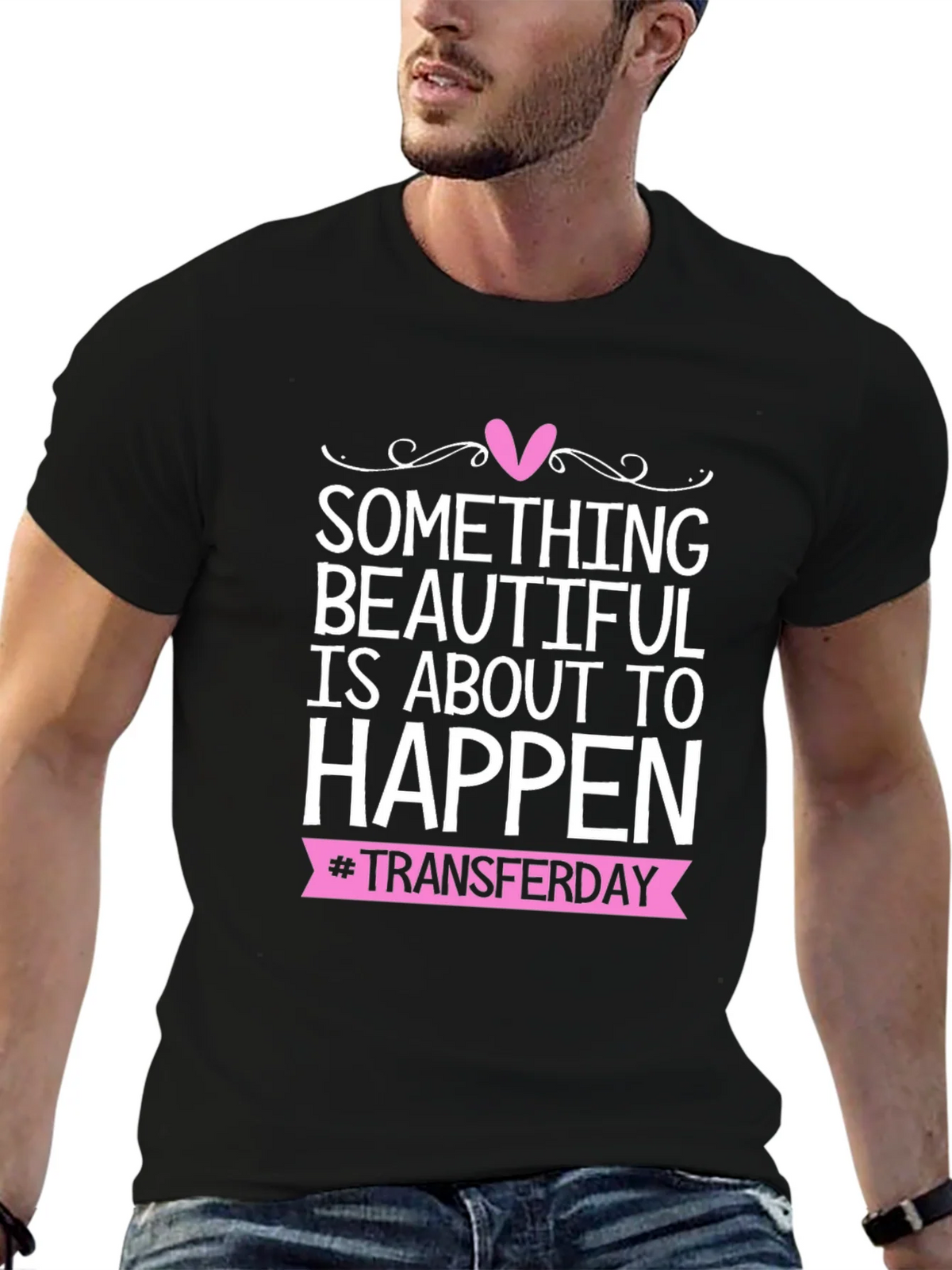 Beautiful Transfer Day Tee - Black Graphic T-Shirt product image 6