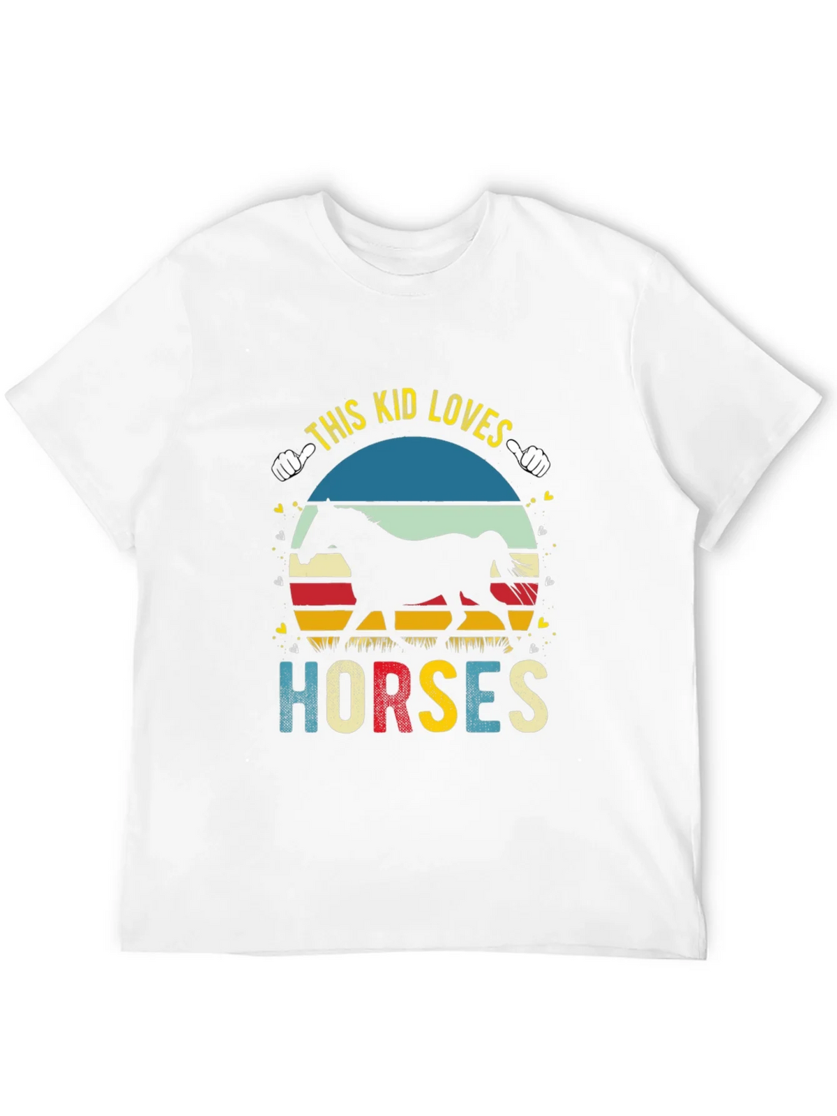 This Kid Loves Horses Black T-Shirt product image 11
