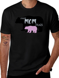 Free Mom Hugs Bear Graphic T-Shirt product image 1