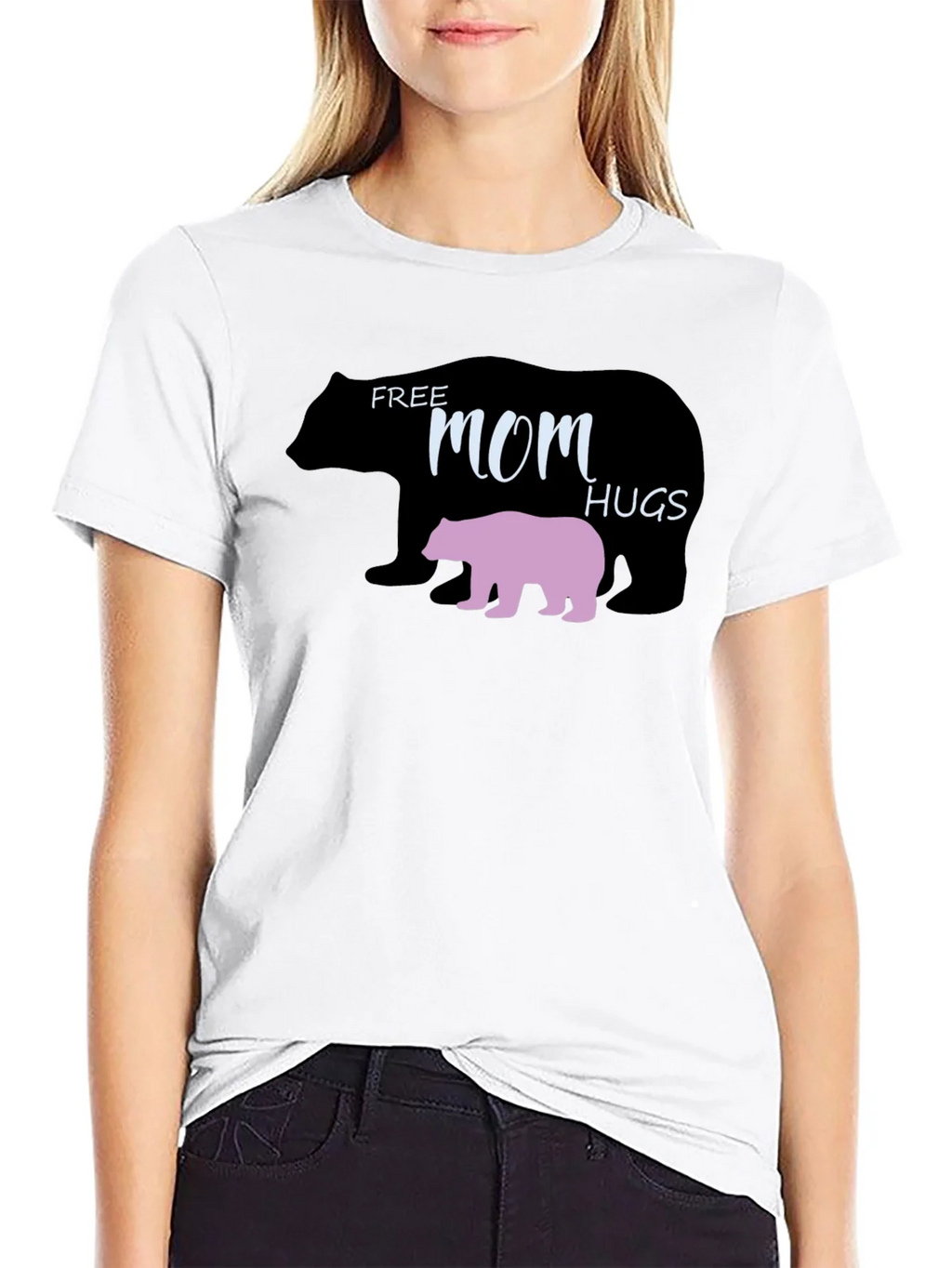 Free Mom Hugs Bear Graphic T-Shirt product image 8