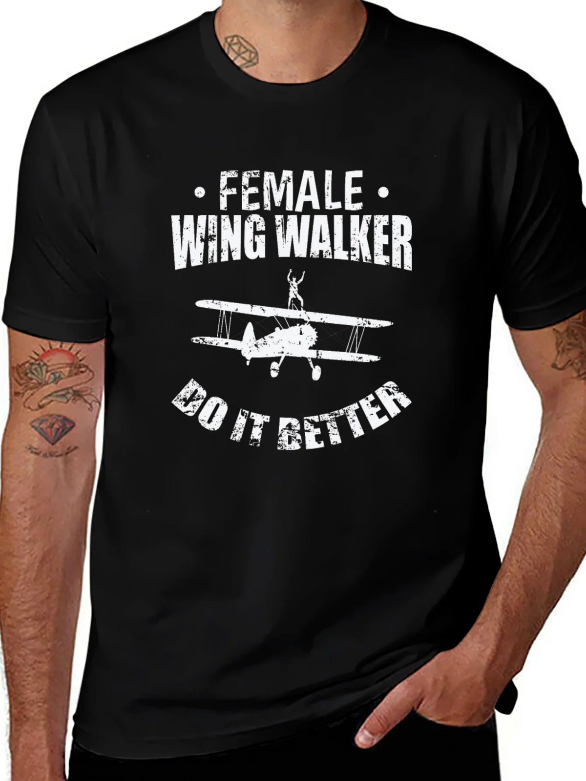 Female Wing Walker T-Shirt - Aviation Tee product image 1
