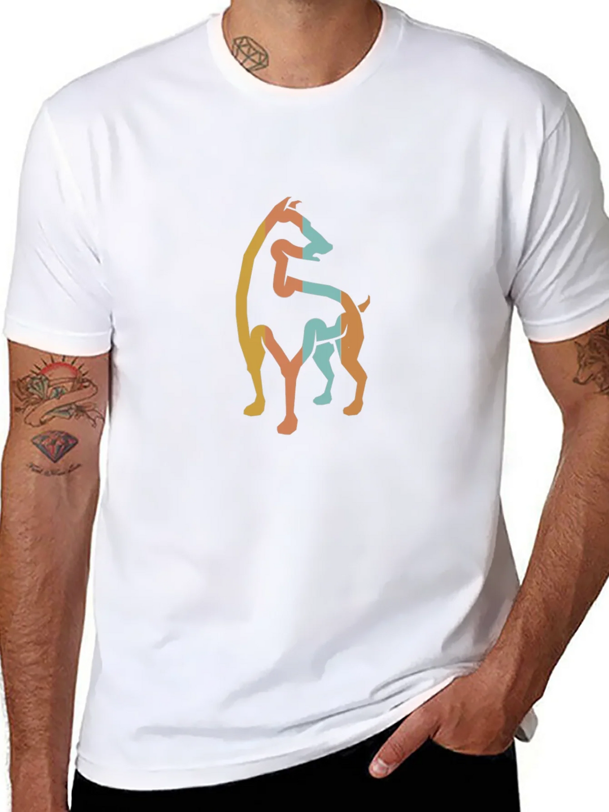 Stylish Dog Silhouette Graphic Tee product image 6
