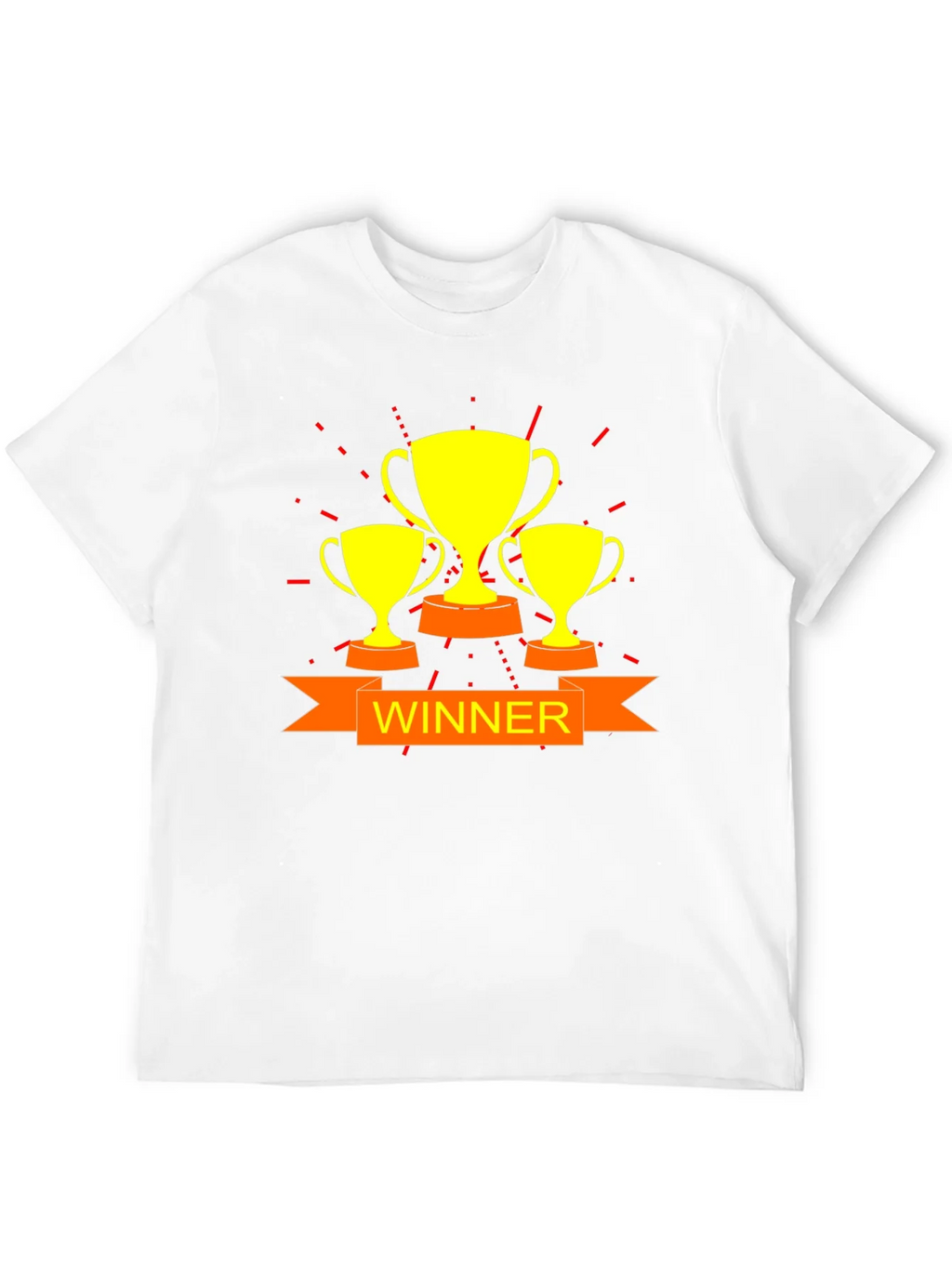 Winner Trophy Graphic Black T-Shirt product image 9