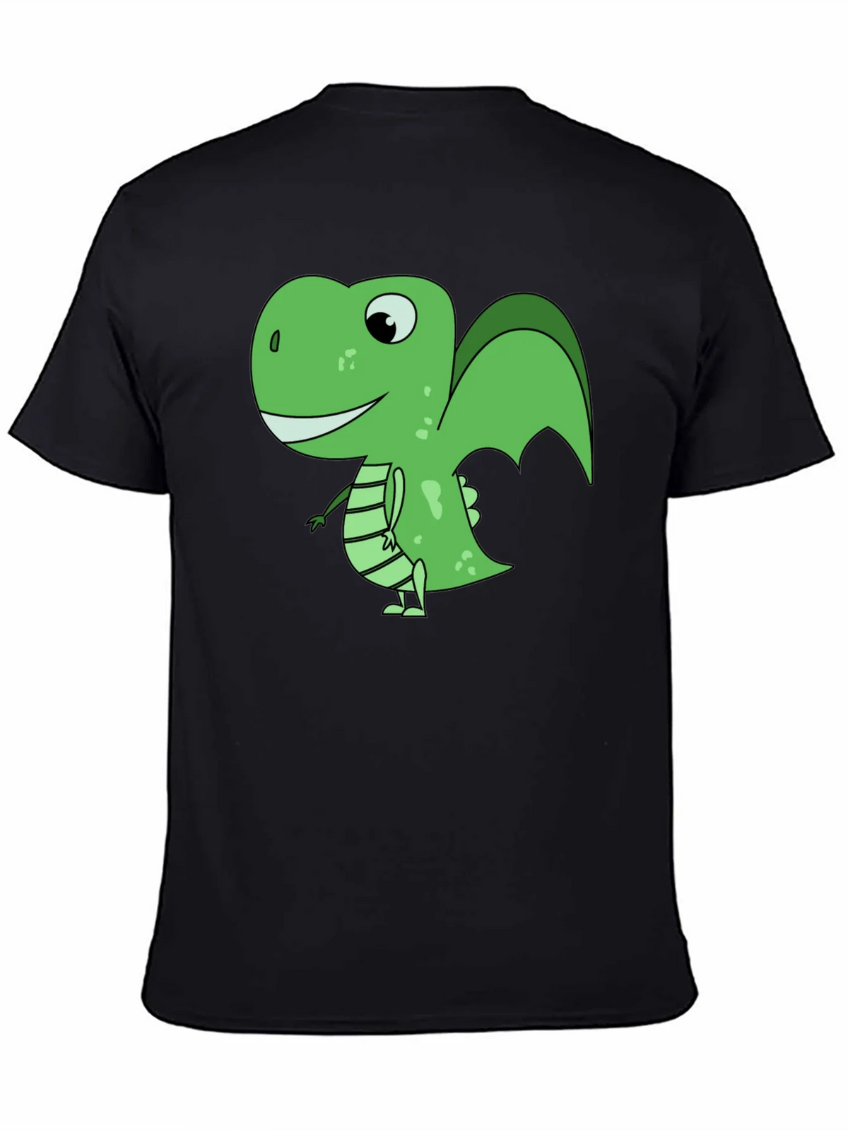 Cartoon Dinosaur Graphic T-Shirt - Black product image 4