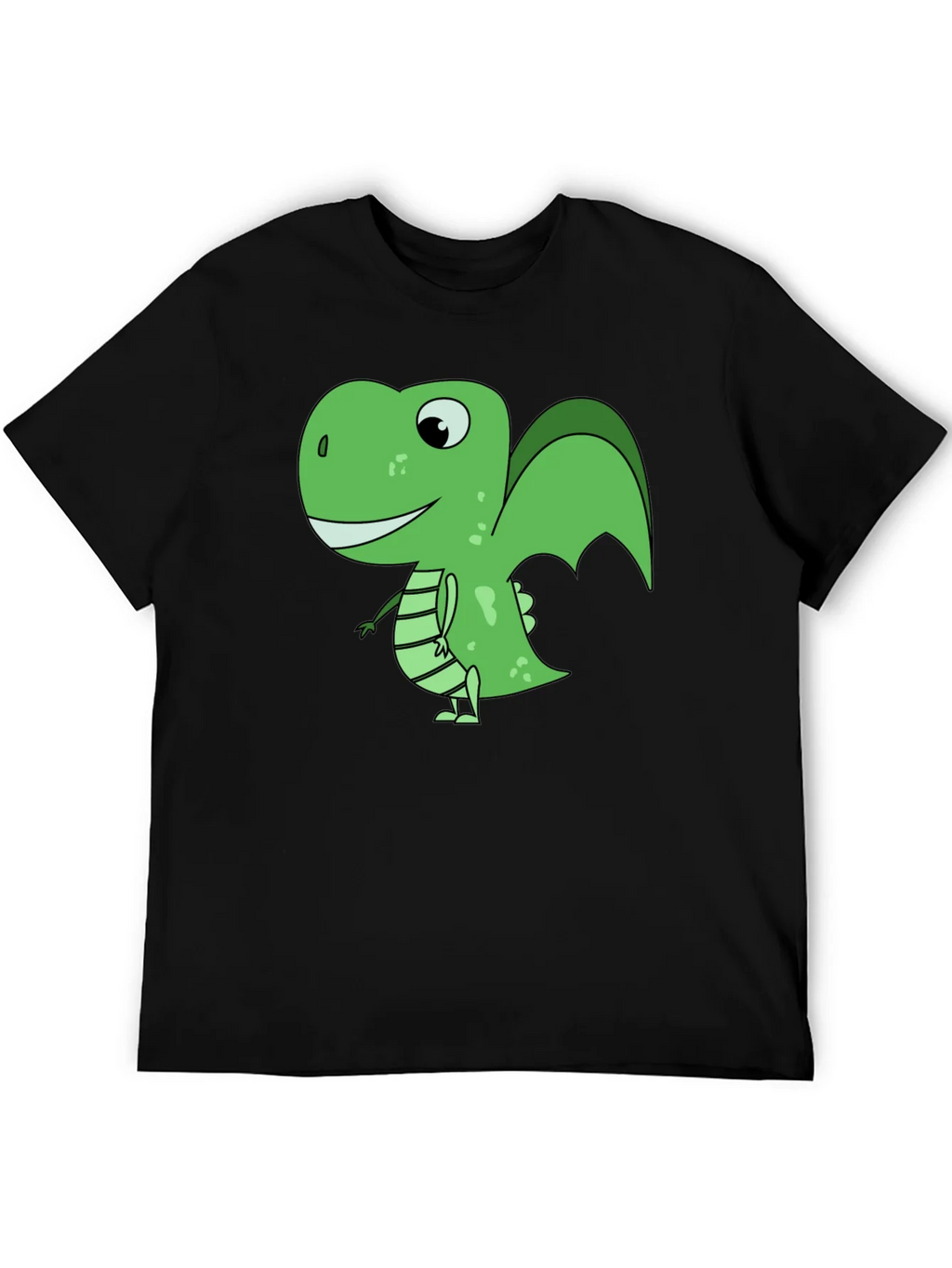 Cartoon Dinosaur Graphic T-Shirt - Black product image 5