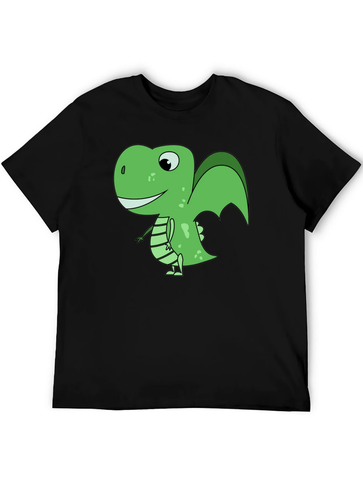 Cartoon Dinosaur Graphic T-Shirt - Black product image 5