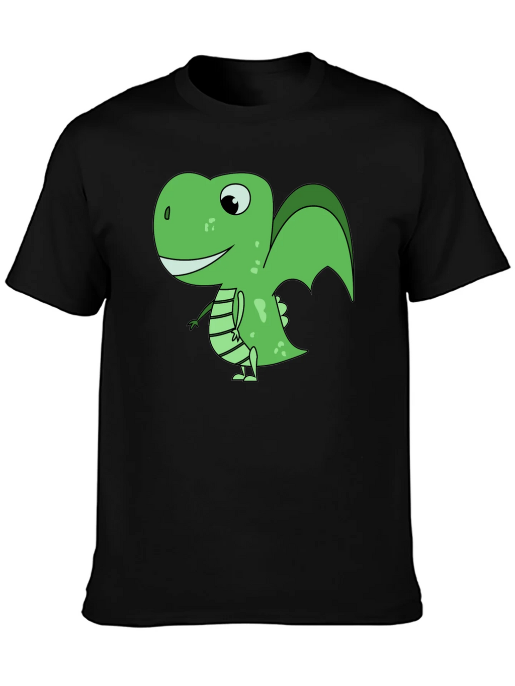 Cartoon Dinosaur Graphic T-Shirt - Black product image 3