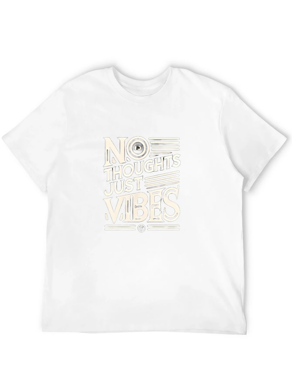 No Thoughts Just Vibes Black T-Shirt product image 11
