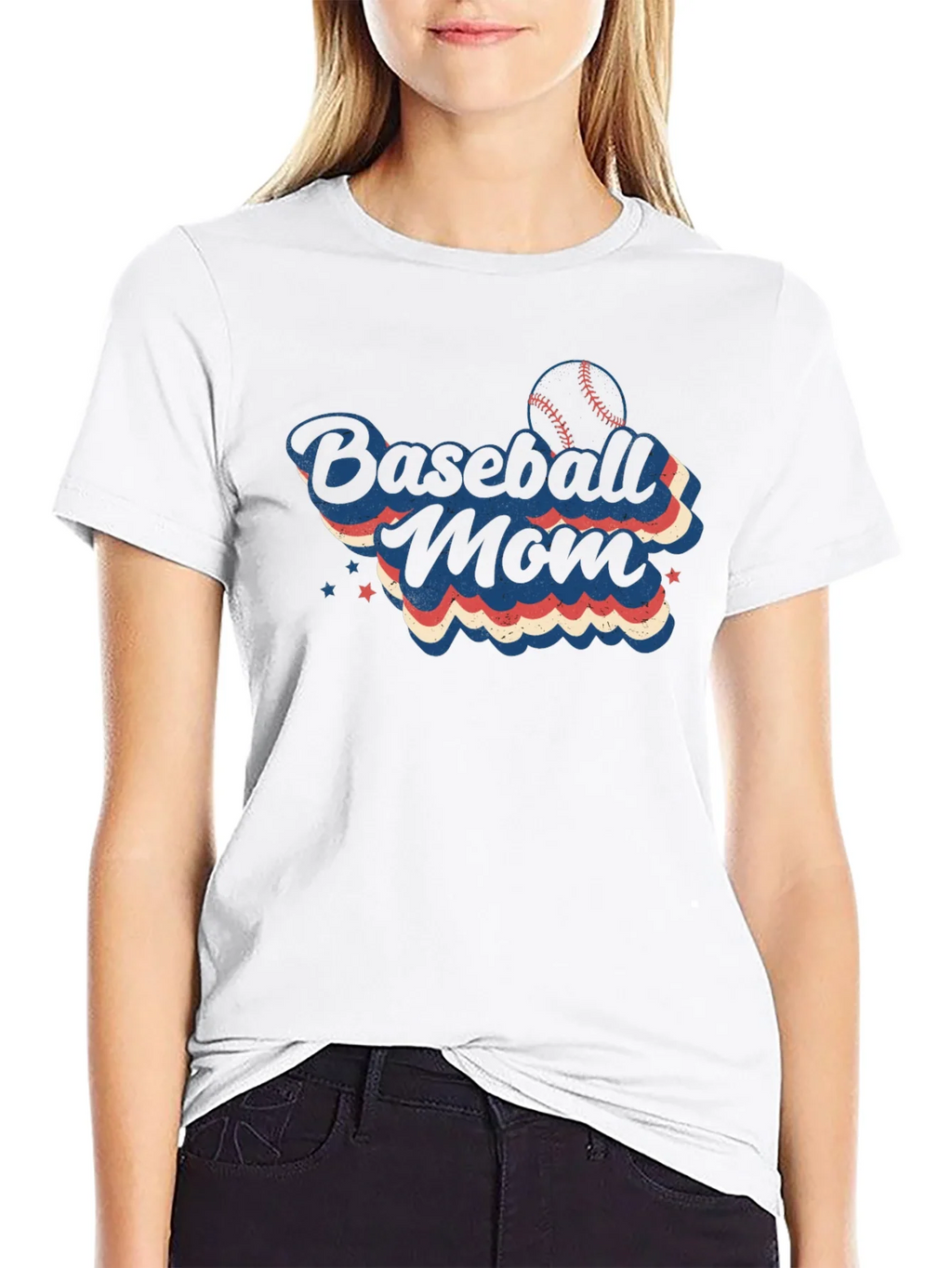 Baseball Mom T-Shirt - Retro Design product image 7