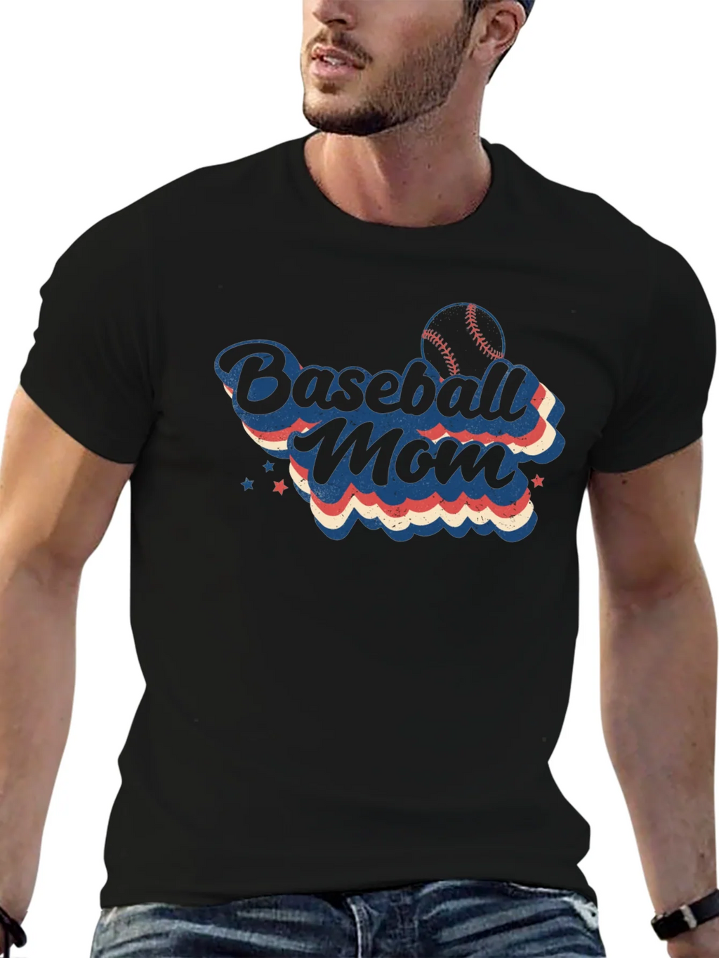 Baseball Mom T-Shirt - Retro Design product image 5