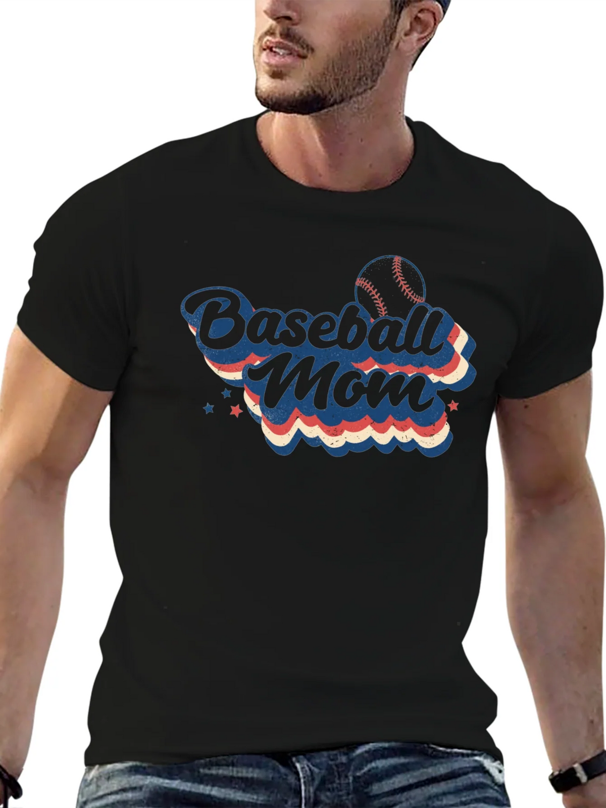 Baseball Mom T-Shirt - Retro Design product image 5