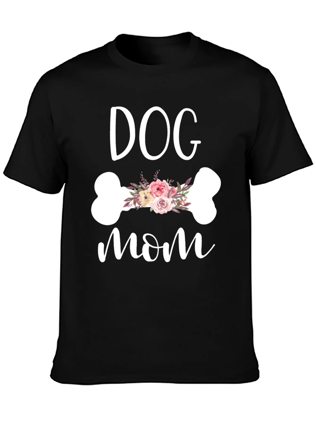 Dog Mom Floral Bone Graphic Tee product image 3