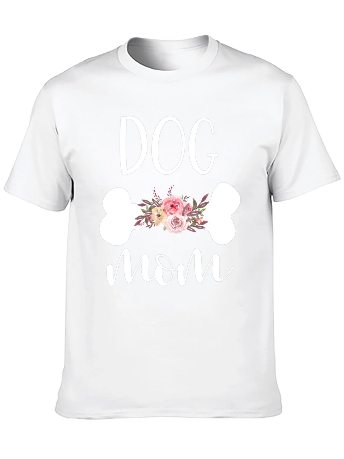 Dog Mom Floral Bone Graphic Tee product image 9