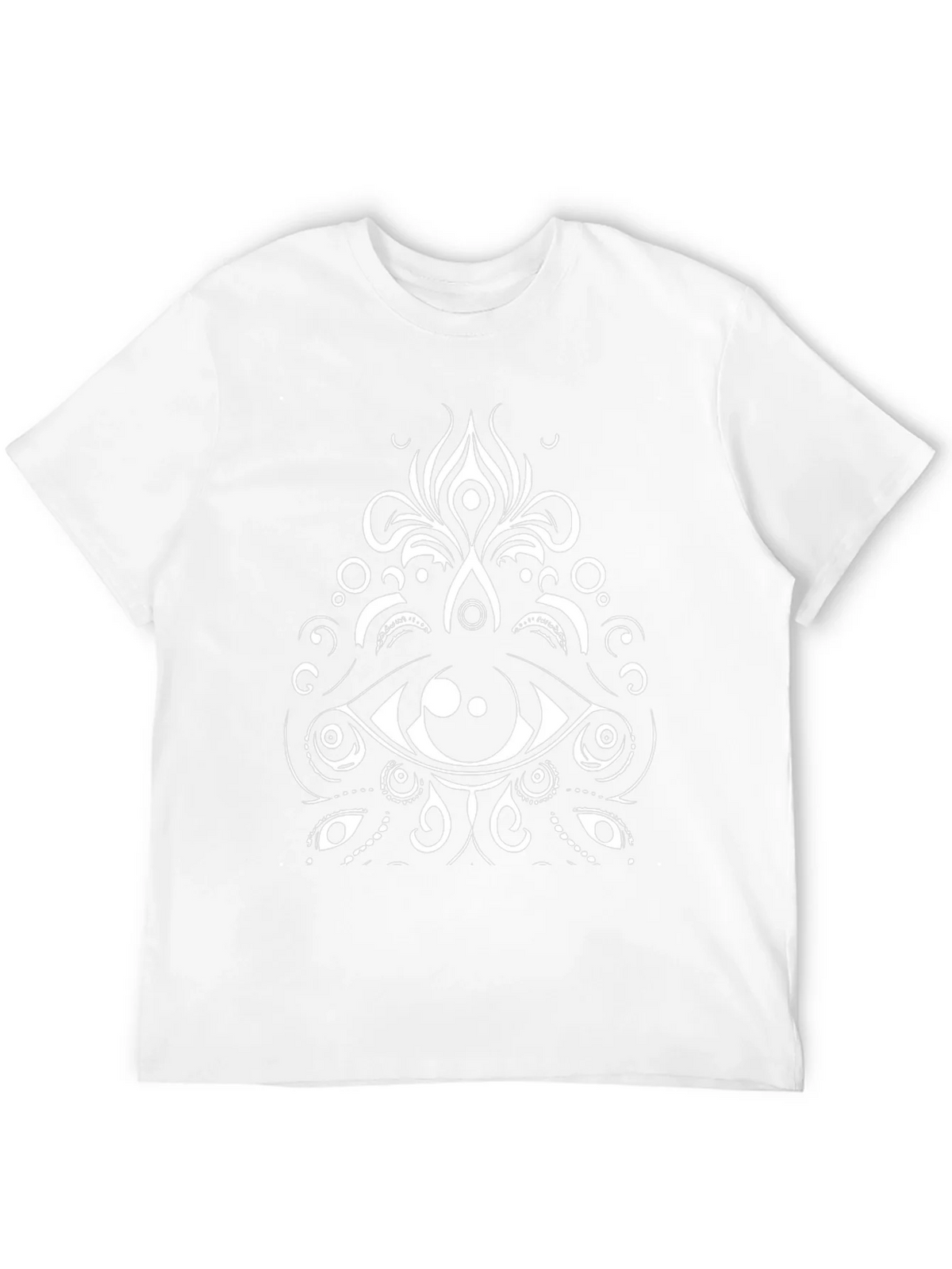 Eye Mandala Graphic Tee - Black Cotton Blend product image 11