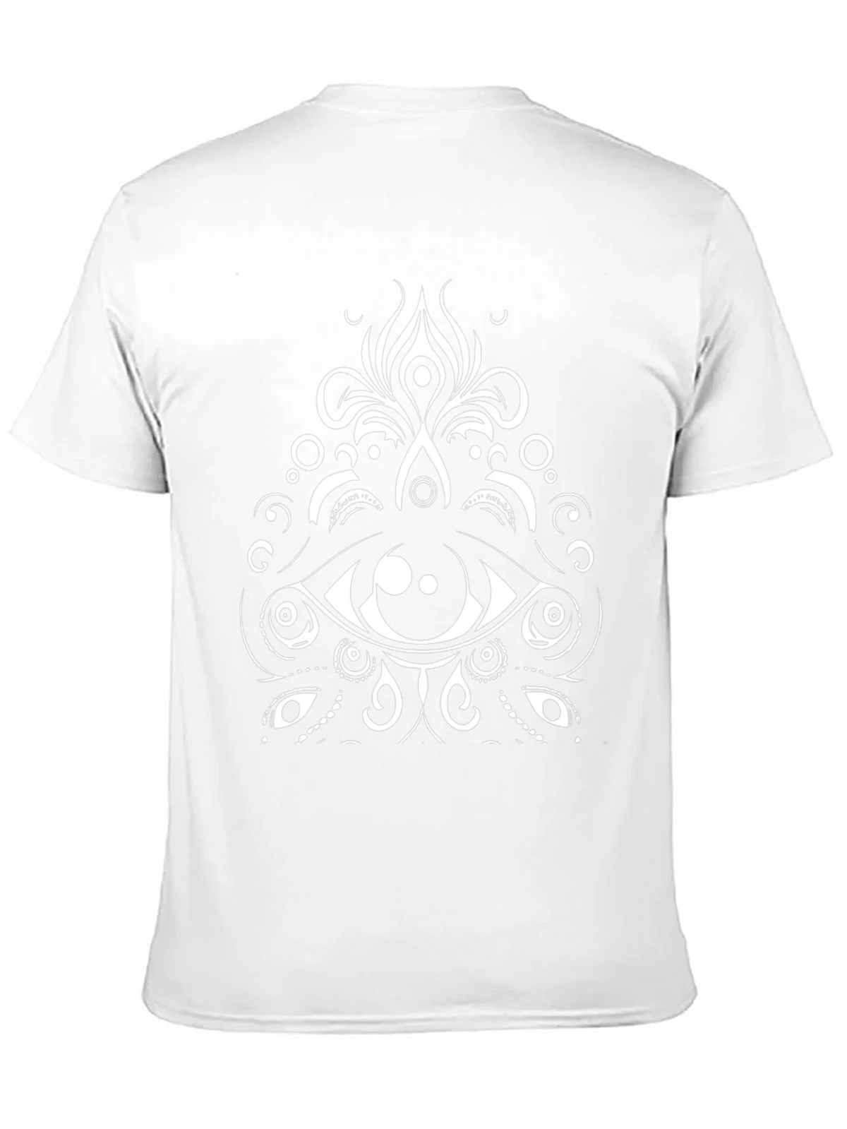 Eye Mandala Graphic Tee - Black Cotton Blend product image 10