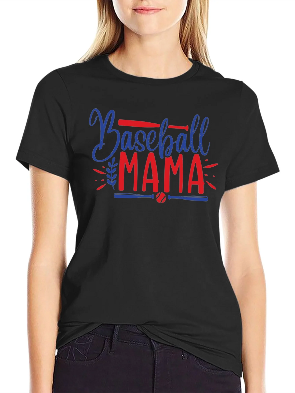Baseball Mama Graphic Tee - Sporty Mom Shirt product image 2