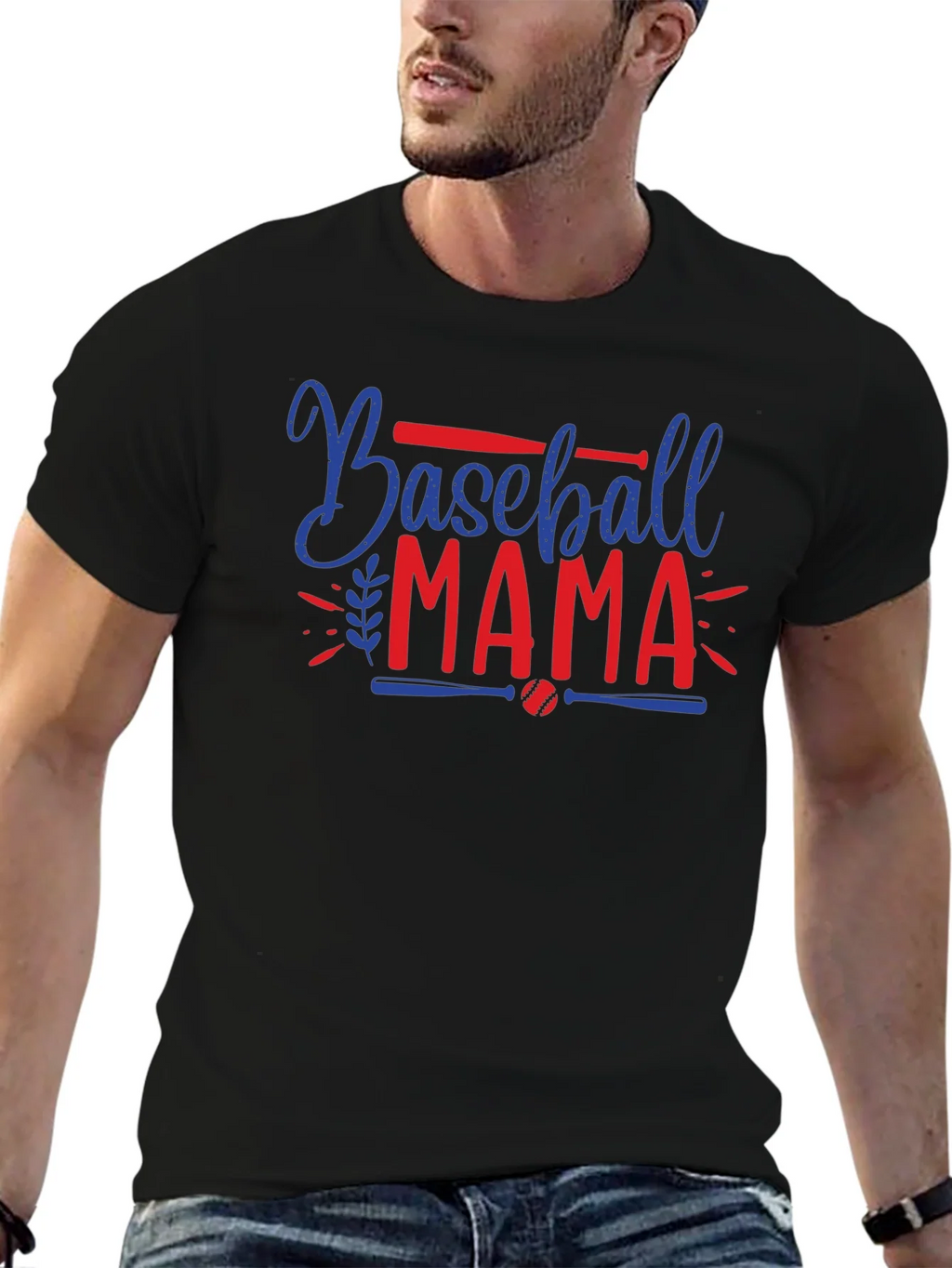 Baseball Mama Graphic Tee - Sporty Mom Shirt product image 6