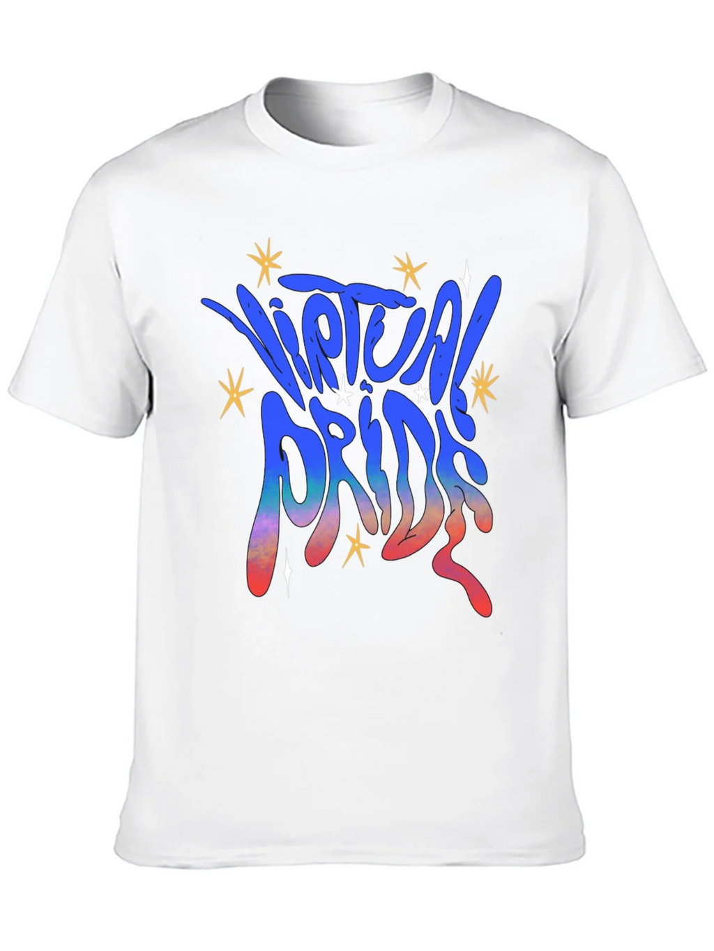 Virtual Pride Graphic Tee - Black Unisex T-Shirt product image 8