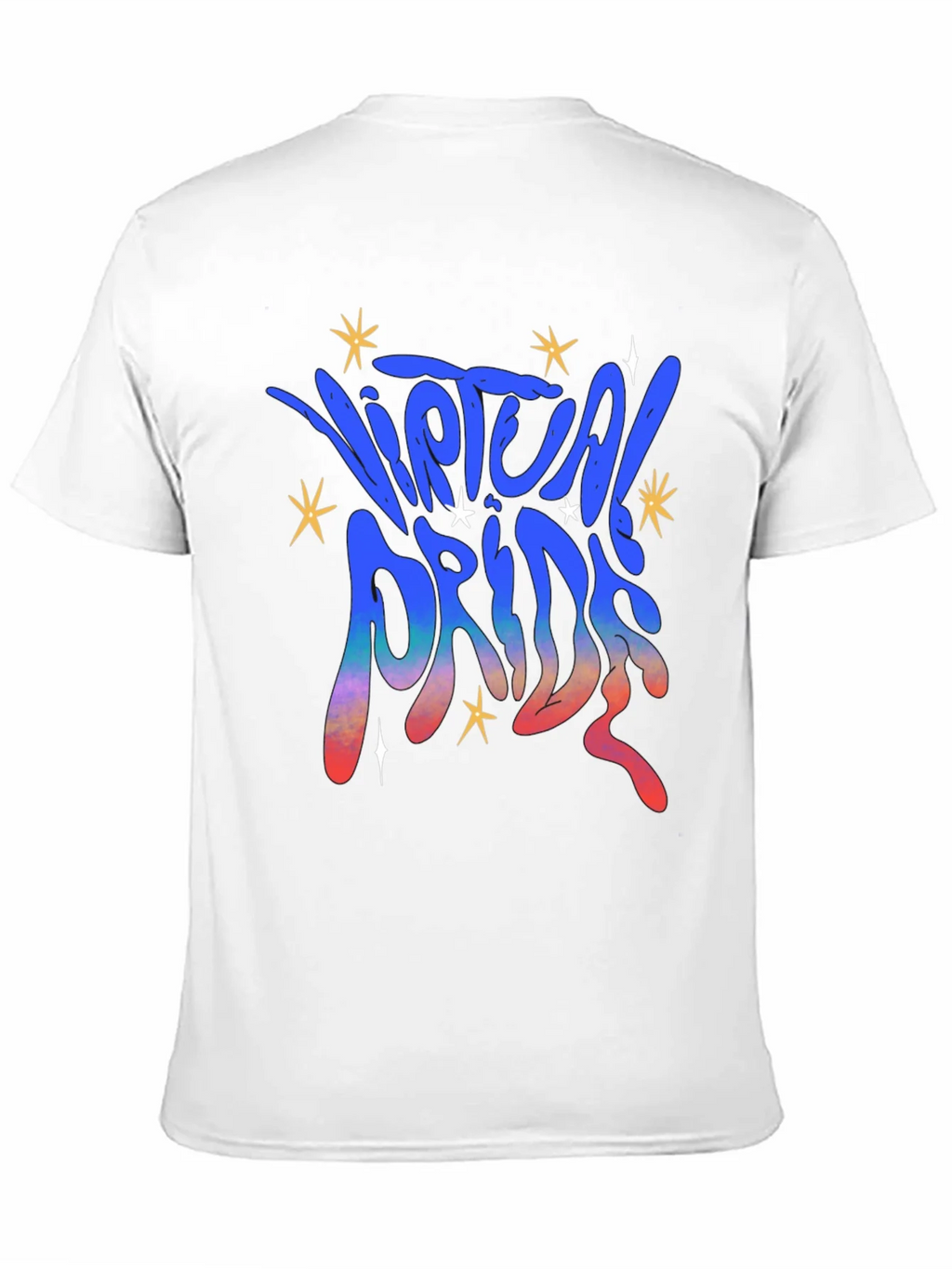 Virtual Pride Graphic Tee - Black Unisex T-Shirt product image 9